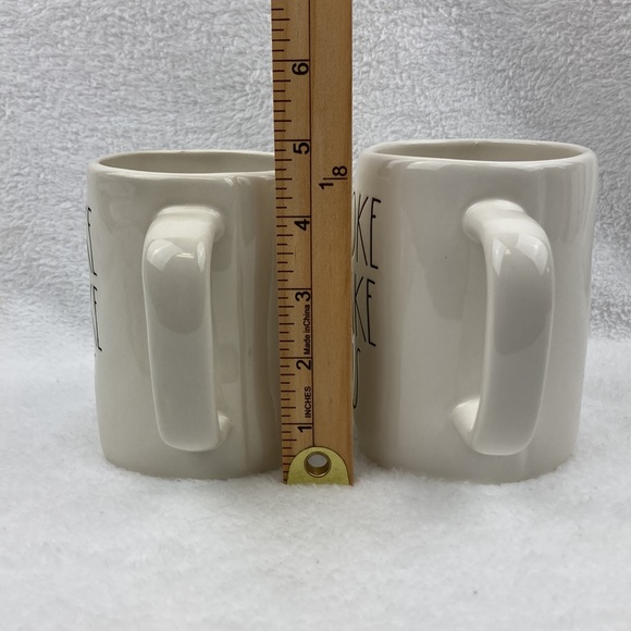 Rae Dunn Artisan Stoneware I Woke Up Like This Coffee Mugs Set of 2 - Picture 10 of 10